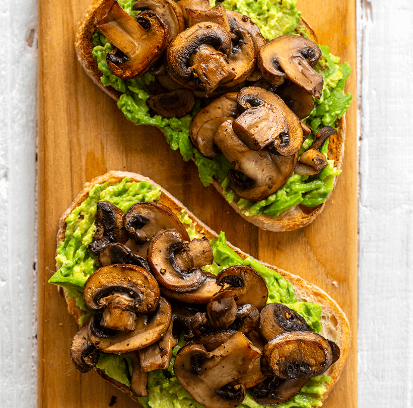 #19 Mushroom Avocado Toasts 