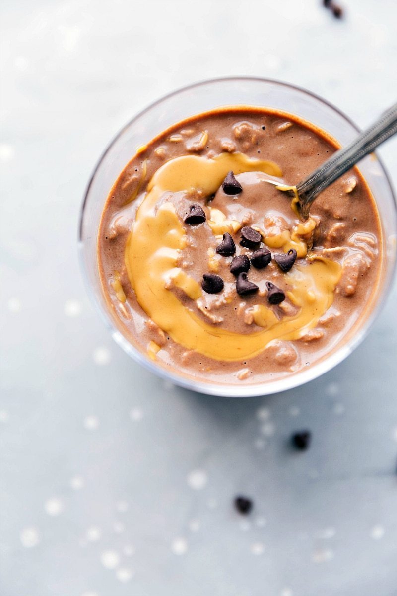 Peanut Butter Cup Overnight Oats