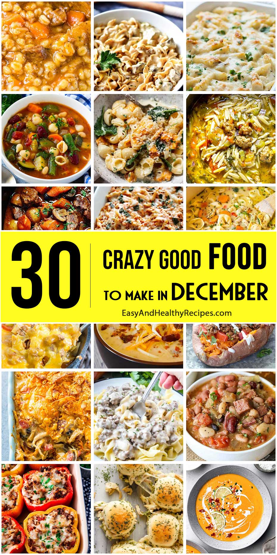 Here Are Crazy Good Foods To Make in December